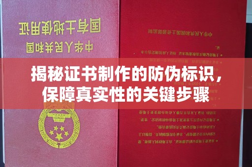 新林揭秘证书制作的防伪标识，保障真实性的关键步骤